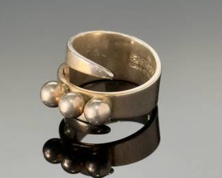 Vintage Navajo Turquoise & Silver Ring 