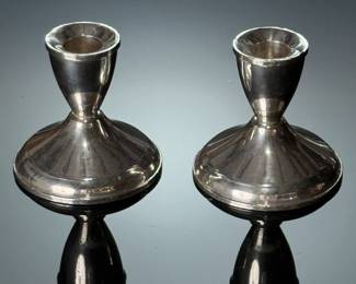 Duncan Creation Sterling Silver Weighted Candle Holders