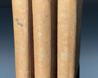 1866 3 Vol Pictorial History of The Civil War in America Benson J. Lossing&nbsp;George W. Childs