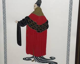 Signed Erte Gala Performance Serigraph&nbsp;Framed Numbered Litho 