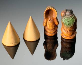 Lot of 4 Vintage Native American Salt & Pepper Shakers 