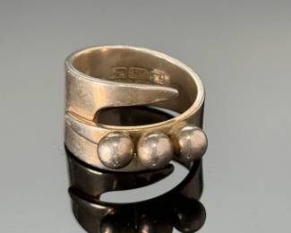 Vintage Navajo Turquoise & Silver Ring 