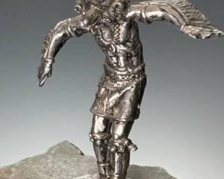 Vintage Silver Kwahu &nbsp;Kachina Sculpture&nbsp;