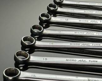 7pc Mac Tools Micro Turn Box End Wrench Set Partial 