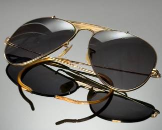 Vintage B&L RAY BAN Bausch & Lomb Aviator Sunglasses 1/10th 12kGF #2