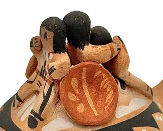 Edwina Tosa Jemez Pueblo Pottery Turtle Storyteller Figure 