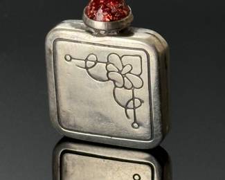 Antique Silver Snuff Bottle 