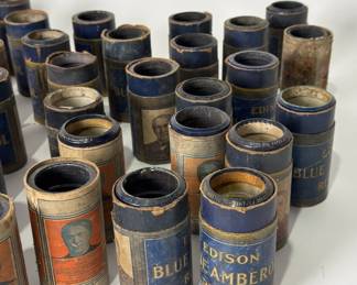 Lot of 77 Edison Blue Amberol Record Cylinder Records 