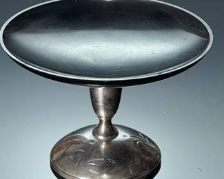 Antique Art Deco Gorham Celeste Sterling Silver Bakelite Compote