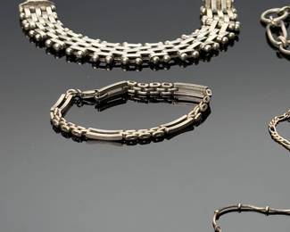 Lot of 8 Vintage Sterling Silver Bracelets 