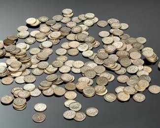 Lot of 231 Pre 1964 Roosevelt Dime Coins 