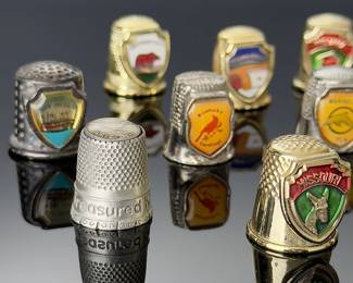 Lot of 11 Vacation Thimbles 