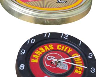 Beer and Chiefs Clocks