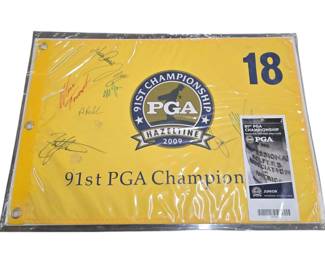 Autographed   PGA 2009 banner