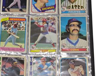 We have baseball cards