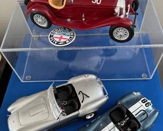 Shelby Cobra diecast cars.