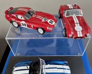 Shelby Cobra diecast cars.