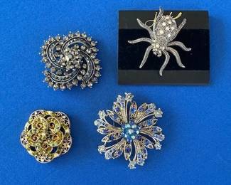 Fun and beautiful costume broches.