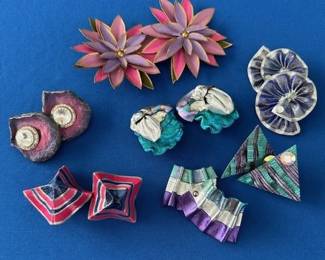 1980s modern earrings.