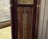Charles R. Sligh Clock company grandfather clock.