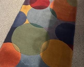 100% wool rugs by Momeni.  Approx. 8'x2'.