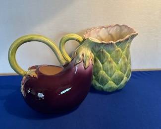Vintage Fitz & Floyd vegetable pitchers