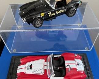 Shelby Cobra diecast cars.