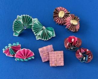 1980s modern earrings.