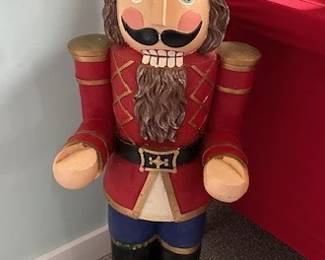 3' wooden nutcracker.