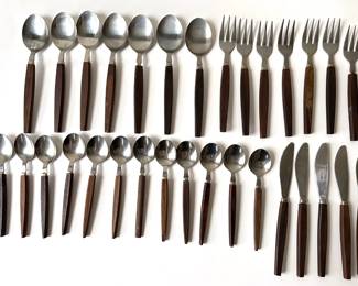 30 Pieces Mid Century Modern Japanese Cutlery With Teak Wood Handles
Lot #: 66