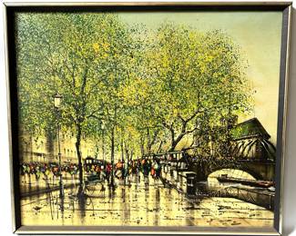 Original Oil Painting Of Paris Street Scene, Signed
Lot #: 71
