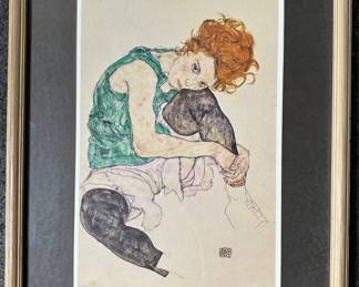 Print Of Egon Schiele's "Seated Woman With Bent Knee"
Lot #: 147