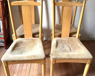 Set 4 Ethan Allen American Dimensions Solid Wood Dining Chairs
Lot #: 14