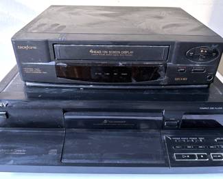 Sony CD Player 5 CD Changer Model CDP-CE105 & Broksonic VCR VHS Player
Lot #: 98