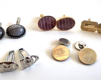 5 Pairs Vintage Cufflinks: Christian Dior, 14K Gold, Sterling Silver & More
Lot #: 74