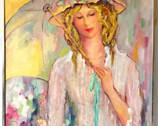 Original Oil Painting Portrait, Signed
Lot #: 44