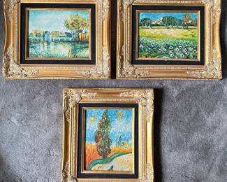 3 Original Oil Paintings In The Style Of Van Gogh & Monet
Lot #: 130