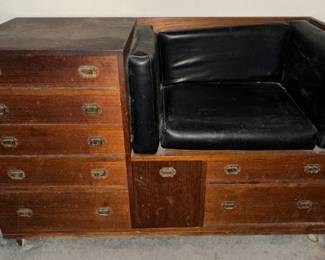 
Vintage Solid Wood Telephone Table With Leather Seat
Lot #: 13