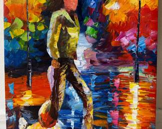 Leonid Afremov (Russian-Israeli B1955) Original Oil Painting, Signed With Certificate Of Authenticity
Lot #: 24