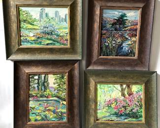 Set Of 4 Original Oil Paintings In Wood Frames
Lot #: 139