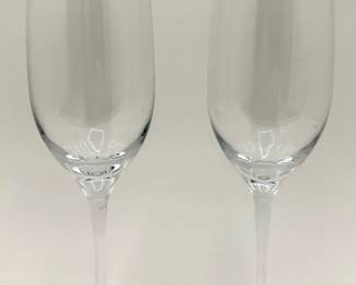 Pair Tiffany & Co. Champagne Flutes Wine Glasses
Lot #: 38