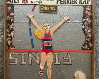 Anna Thornhill (England) Mixed Media In Shadow Box Of Marathon Runner At Finish Line, Signed
Lot #: 58