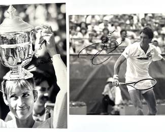 Chris Evert & Boris Becker Autographed Photos, Tennis
Lot #: 48