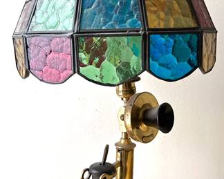 Western Electric Company Table Lamp With Telephone Stained Glass
Lot #: 15