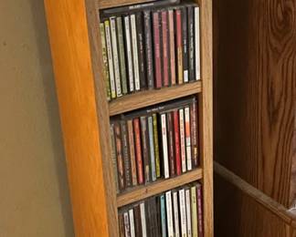 Solid Wood CD Storage Tower With Over 120 CDs
Lot #: 106