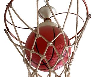 Vintage Basketball Ceiling Lamp With Long Chain
Lot #: 110