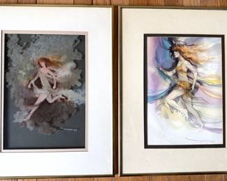 2 Al Narizzano (American 1983) Original Watercolor Paintings, Signed With Artist Bio On Back
Lot #: 41