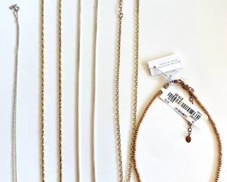 5 Heart Pendants On Chains, 1 New With Tags
Lot #: 175