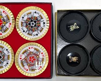 2 New In Box Vintage Sets Of Coasters: Cards Kings & Monopoly
Lot #: 133
