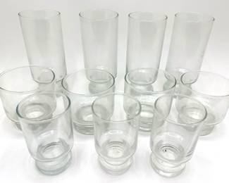 Set 11 Vintage Drinking Glasses In 3 Sizes (1 Small Missing)
Lot #: 151